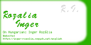 rozalia inger business card